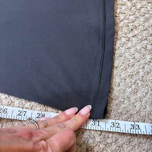 Ladies Aerie Offline Grey Wide Leg Asymmetrical Waistband Yoga Pants Size Large - Picture 5 of 9